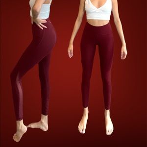 Lululemon Train Times 7/8 tight size 2 in Dark Red